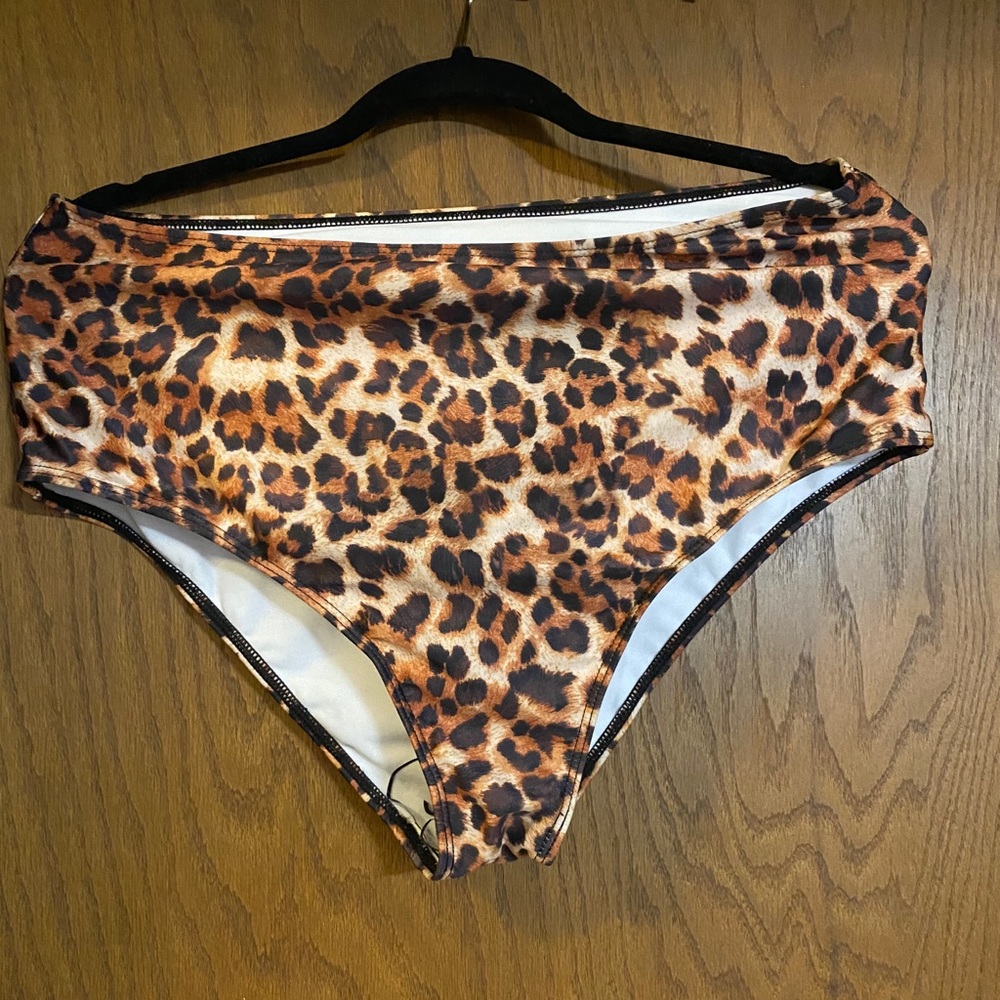 Shein Cheetah Swim Bottoms